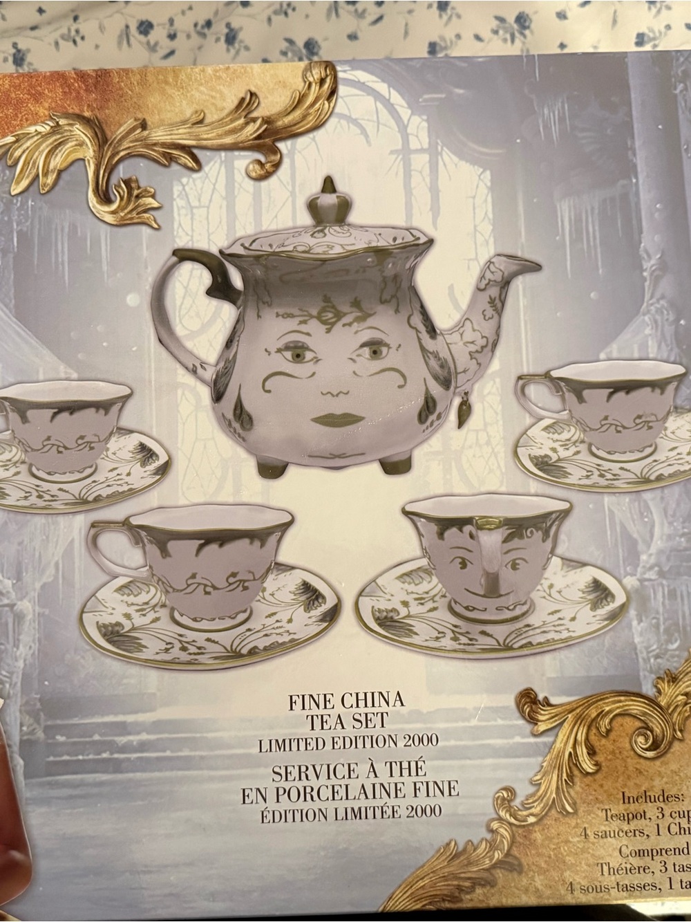 Limited Edition Disney Beauty and The Beast Tea Set